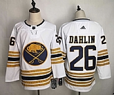 Sabres 26 Rasmus Dahlin White 50th anniversary Adidas Jersey,baseball caps,new era cap wholesale,wholesale hats